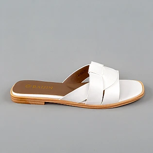 Шльопанці жіночі 594727 Білі фото 1