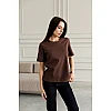 Футболка женская 595143 Коричневая