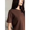 Футболка женская 595143 Коричневая