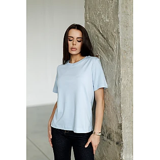 Футболка жіноча 595144 Блакитна фото 2