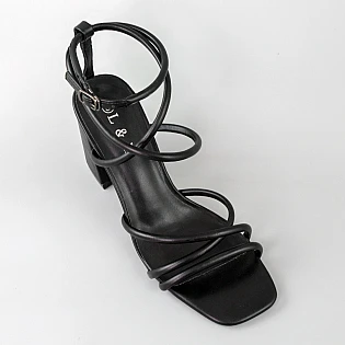 Босоножки женские эко кожа 594608 Черные фото 2