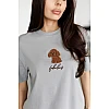 Футболка женская 595119 Серая