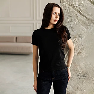 Футболка жіноча 595150 Чорна