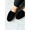 Шльопанці мюлі жіночі замша 594616 Чорні