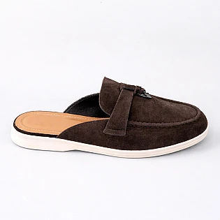 Шлепанцы мюли женские замша 594617 Шоколад фото 1