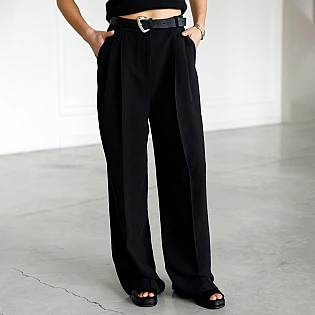 Брюки палаццо женские 595159 Черные