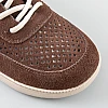 Кеди жіночі шкіряні літні перфорація 595103 Коричневі
