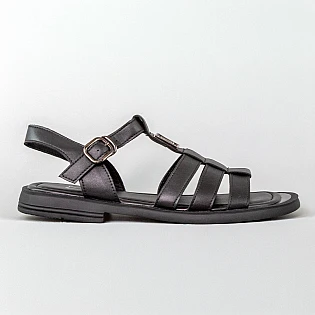 Сандали женские кожаные 594211 Черные фото 1