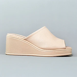 Шльопанці жіночі еко шкіра 594597  Бежеві фото 1