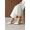Туфли-босоножки женские острый носок 594613 Белые