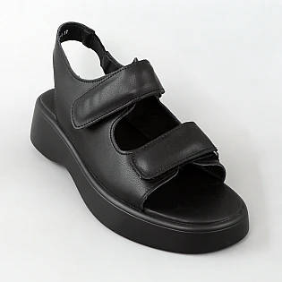 Сандалі жіночі шкіра 594689 Чорні фото 2