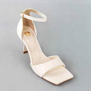 Босоножки женские кожаные 594197 Молочные фото 2