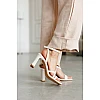 Босоножки женские кожаные 594199 Молочные