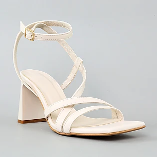 Босоножки женские кожаные 594199 Молочные фото 2