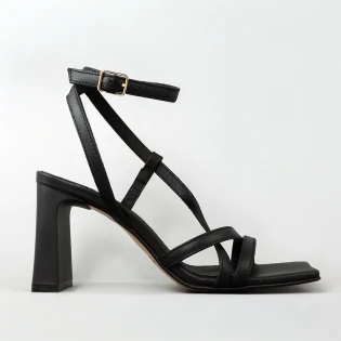 Босоножки женские кожаные 594200 Черные фото 1