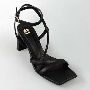 Босоножки женские кожаные 594200 Черные фото 2