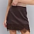 Юбка женская атласная с кружевом 595264 Шоколад