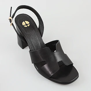 Босоножки женские кожаные 594195 Черные фото 2