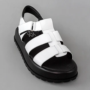 Сандалі жіночі шкіра 594187 Білі фото 2