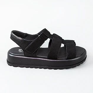 Сандалі жіночі замша 594186 Чорні фото 1