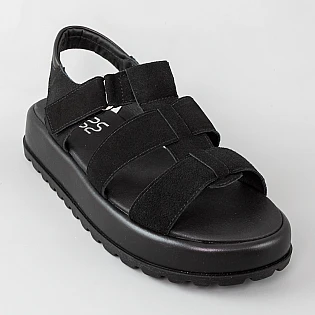 Сандалі жіночі замша 594186 Чорні фото 2