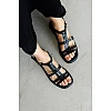 Сандалі жіночі шкіра 594431 Чорні