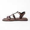 Сандалі жіночі шкіра 594432 Шоколадні