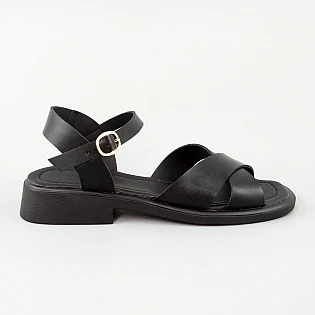 Сандали женские кожа 594434 Черные фото 1