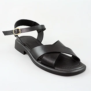 Сандали женские кожа 594434 Черные фото 2