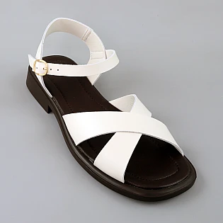 Сандали женские кожа 594433 Бежевые фото 2