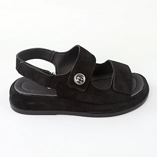 Сандали женские замшевые 594436 Черные фото 1