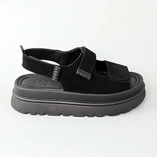 Сандали женские замшевые 594445 Черные фото 1