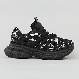 Кроссовки женские сетка 595294 Черные фото 1