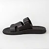 Шльопанці чоловічі шкіра 594586 Чорні