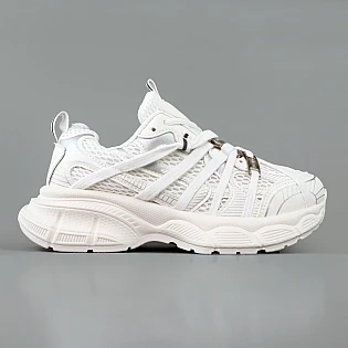 Кроссовки женские замшевые сетка 595293 Белые фото 1