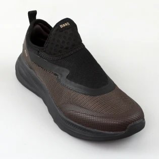 Кроссовки мужские сетка легкие 595296 Коричневые фото 2