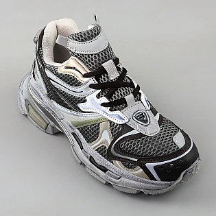 Кроссовки женские экокожа сетка 595312 Серый с черным фото 2