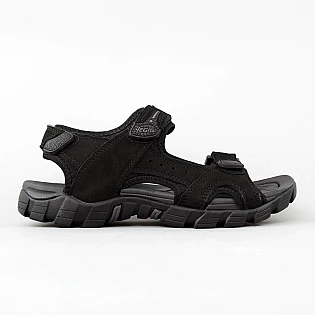 Сандали мужские замшевые 595327 Черные фото 1