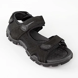 Сандали мужские замшевые 595327 Черные фото 2