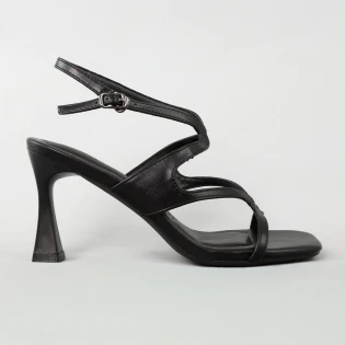 Босоніжки жіночі еко шкіра 595333 Чорні фото 1