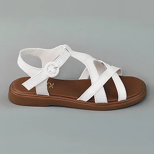 Сандалі жіночі шкіряні 594248 Білі фото 1