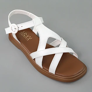 Сандалі жіночі шкіряні 594248 Білі фото 2