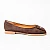 Балетки жіночі текстильні 595926 Коричневі