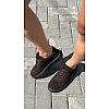 Кеды женские замшевые 595897 Коричневые