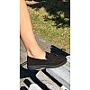 Лоферы женские замшевые 595990 Черные