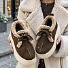 Угги женские замша 597030 Коричневые