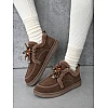 Угги жіночі замшеві з бусинами 597234 Коричневі 