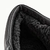 Кроссовки мужские кожаные мех 596585 Черные