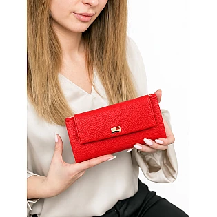Кошелек женский из натуральной кожи 597548 Красный фото 1 Кошелек женский из натуральной кожи 597548 Красный фото 1