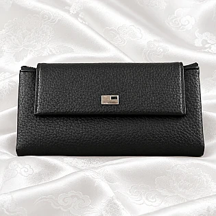 Кошелек женский из натуральной кожи 597549 Черный фото 2 Кошелек женский из натуральной кожи 597549 Черный фото 2